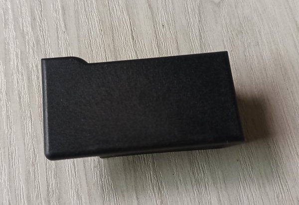 Rechteckstopfen 45x29, schwarz  rechts passnd Stema Aluminium Profil