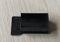 Rechteckstopfen 45x29, schwarz  rechts passnd Stema Aluminium Profil