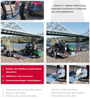 TR-PM 43 Fahrzeugtransporter 1500kg 301x169cm Stema WOM Absenkbar