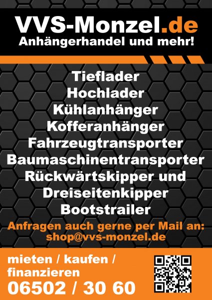 Stema Tieflader FT 7.5-20-10.1B Zink-Bordwände inkl. Bordwandaufsatz 36 cm